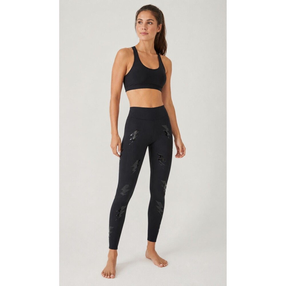 ULTRACOR Leggings Lightning Bolt Black Matte Luxury Pants Ultra High Rise M